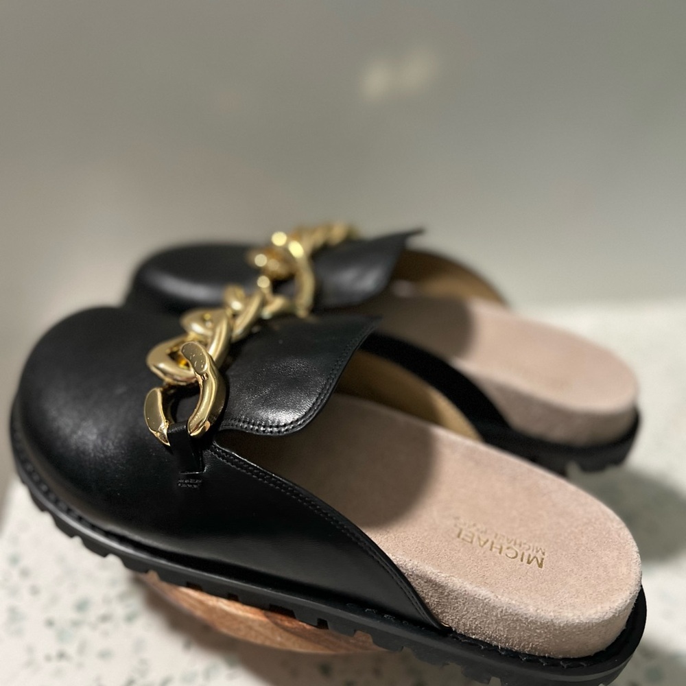 NEW Michael Kors Slide Slip on “Mushroom” shoes. Size 9 Women - Picture 5 of 7